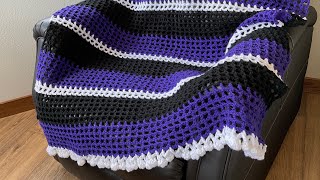 Crochet afghan full tutorial | Crochet tutorial for beginners