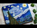 The Starry Night Painting | Vincent Van Gogh Painting| Time-lapse