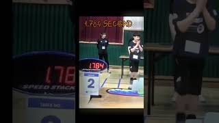 Individual 3-6-3 Sport Stacking World Record 1.784 (Hyeon Jong Choi) #viralvideo #shorts