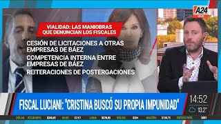 ⚖ Fiscal Luciani: "Cristina buscó su propia impunidad" I A24