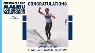 Harrison Roach Is The 2022 WSL Longboard World Champion