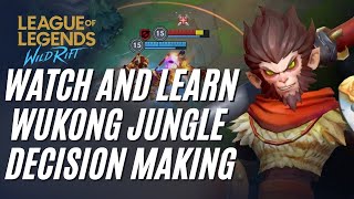 How to Wukong jungle | Decision making gameplay - Wild Rift