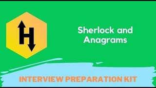 HackerRank Sherlock and Anagrams problem solution in Python programming | Interview Preparation Kit