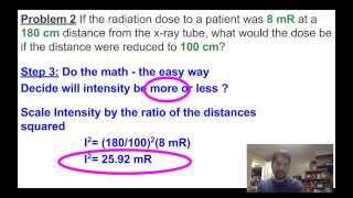 XRayBob Inverse Square Law Math Examples