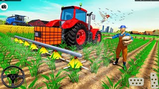 Real Farming Tractor Simulator 2021 - Wheat Harvester Tractor Driving - Android Gameplay