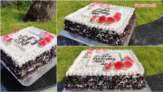 ഇനി ടെൻഷൻ ഇല്ലാതെ 4kg യും ഉണ്ടാക്കാം|4kg black forest 🎂 recipe#paking |sanus world|