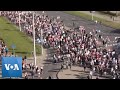 Tens of Thousands Protest Against President Lukashenko in Belarus' Capital