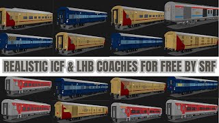 DOWNLOAD REALISTIC HD LHB \u0026 ICF COACHES FOR FREE FOR MSTS OPEN RAILS  BY SRF | FREEWARE ICF \u0026 LHB