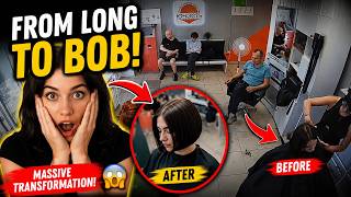 Long Hair Gone… Bob Reveal 😳