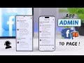How To Add Admin on Facebook Page!