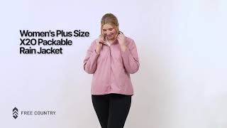 Women's Plus Size X2O Packable Rain Jacket