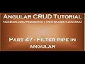 Filter pipe in angular