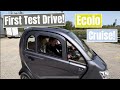 First Test Drive of the Ecolo Cruise Enlcosed Mobility Scooter!