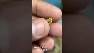 Reecut yellow sapphire 2.30 ct -1.50ct golden yellow #gems