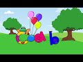 balloons alphabet buds letters a b c