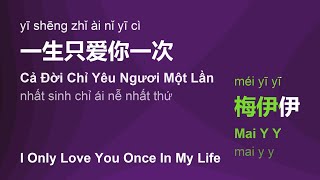 一生只爱你一次 (Cả Đời Chỉ Yêu Ngươi Một Lần/Yī Shēng Zhǐ Ài Nǐ Yī Cì) - 梅伊伊 #gcthtt