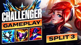 S14 Challenger Lux Gameplay #5 - Season 14 Split 3 SoloQue - Lux Builds & Runes