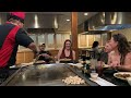 Catching egg Japanese Steakhouse Sioux City Iowa.  Kevin W.  Ray’s 59th bday!  Cameraman!