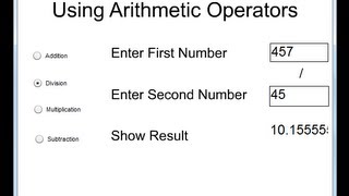 How to Create Arithmetic Calculations using Radio Button - Flash Tutorial 2