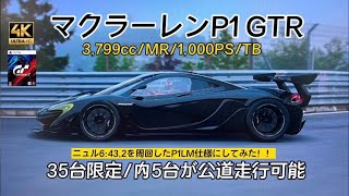 [グランツーリスモ7]マクラーレンP1GTR/GT7ﾆｭﾙﾌﾞﾙｸﾘﾝｸ大好き/PS5/4K60fps