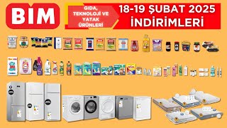 BİM 18-19 ŞUBAT 2025 KATALOĞU| BİM GIDA TEKNOLOJİ VE YATAK İNDİRİMLERİ| RESMİ KATALOG| SESLİ ANLATIM