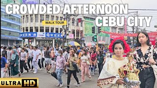 CEBU/Crowded Afternoon Hustle \u0026 Bustle Walk Tour UHD