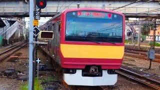 1179M E531系0番台水ｶﾂK461編成+E531系0番台水ｶﾂK423編成  松戸発車シーン