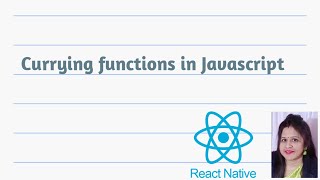 Currying in javascript #reactnativetutorial #javascript #reactnative #interview #reactnativehindi
