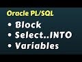 Oracle PL/SQL  Introduction for Beginners