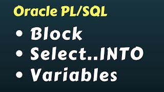 Oracle PL/SQL Introduction for Beginners