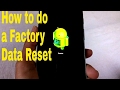 How to Reset Android Phone or Tablet to factory default: Factory restore