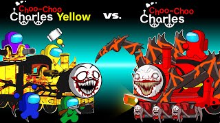 CHOO CHOO CHARLES vs YELLOW CHOO CHOO | Among Us Animation