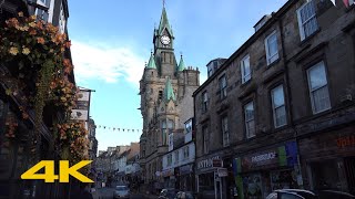 Dunfermline Walk: Town / City Centre【4K】