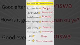 Men koman pou salye moun an anglais #clacksixpromo #duet #funny #anglais #english