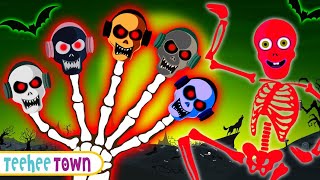 Midnight Magic Haunted Skeletons Halloween Song | Spooky Scary Nursery Rhymes By Teehee Town