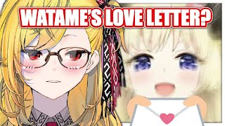 Kaela cant hold her tears when She read the LOVE LETTER from Watame !