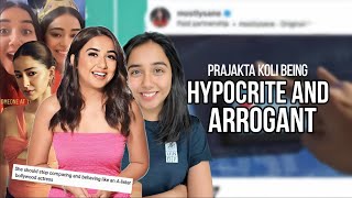 Prajakta Koli being IRRESPONSIBLE \u0026 HYPOCRITE | Prajakta BEING MEAN to guests in her show?