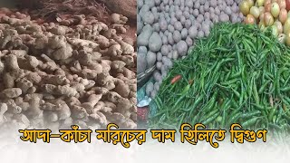 আদা-কাঁচা মরিচের দাম হিলিতে দ্বিগুণ | Ginger | Chilli | RisingBD