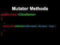 Mutator Methods Explained | Setters in Java OOP (Computer Science Tutorial)