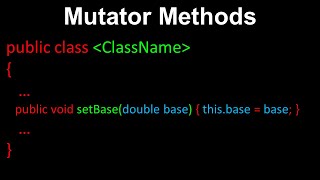 Mutator Methods Explained | Setters in Java OOP (Computer Science Tutorial)