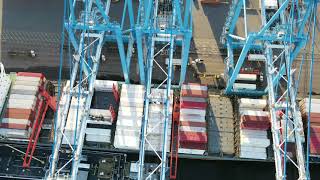 Timelapse of a Cargo Ship Unloading