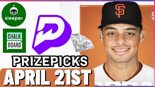MLB PRIZEPICKS | PROP PICKS | SUNDAY | 4/21/2024 | MLB BETTING | BET PROPS