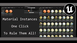 Unreal Engine 5.6: Auto-Generate & Randomize Material Instances with Editor Utility Widgets