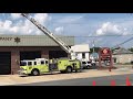 firefighter funeral last alarm and funeral motorcade leaving firehouse