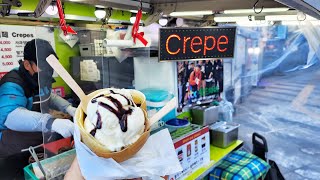 Sold out within 3 hours of opening! Dongdaemun Grandpa Crepe / korean street food