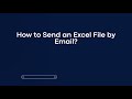 How to Send an Excel File by Email?