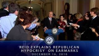 Reid Explains Republican Hypocrisy on Earmarks
