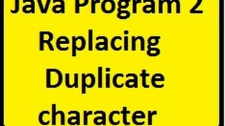 String program: replace repeated character with any Symbol