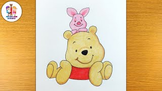 how to draw winnie the pooh and piglet