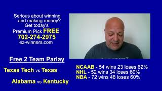 Free College Basketball Picks 2/19/22 NCAAB Parlay Betting Predictions Today